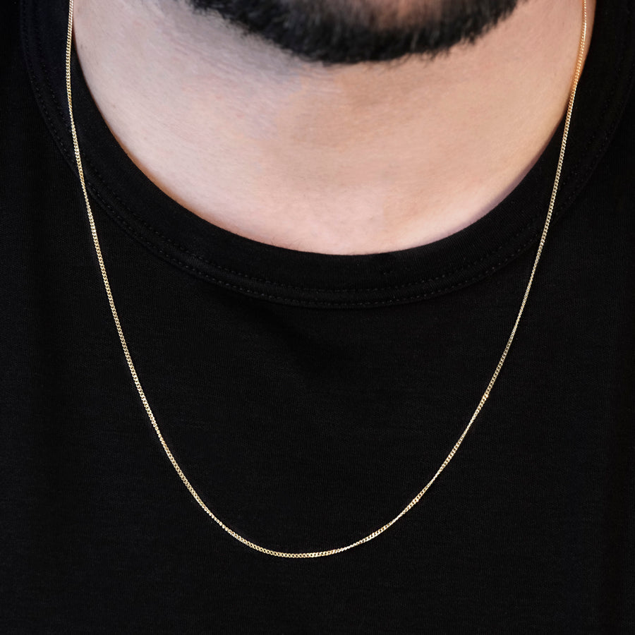Cuban Link 1mm 14K (Solid Gold) Chain