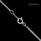 1mm Silver Cuban Link Chain