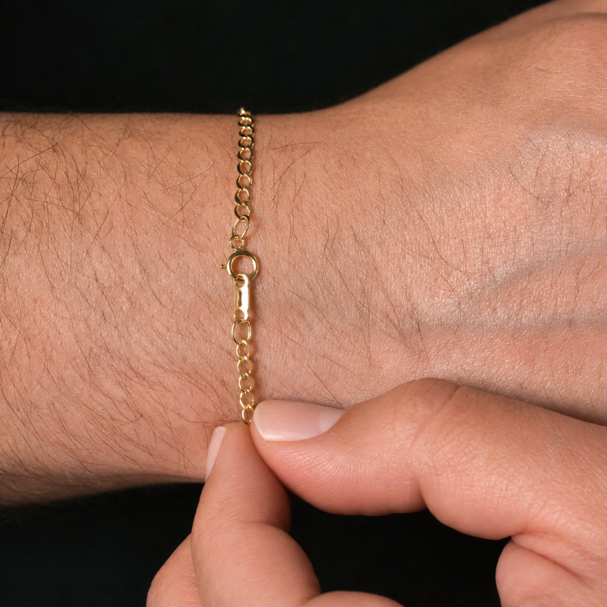 Curb 2mm (Solid Gold) Bracelet