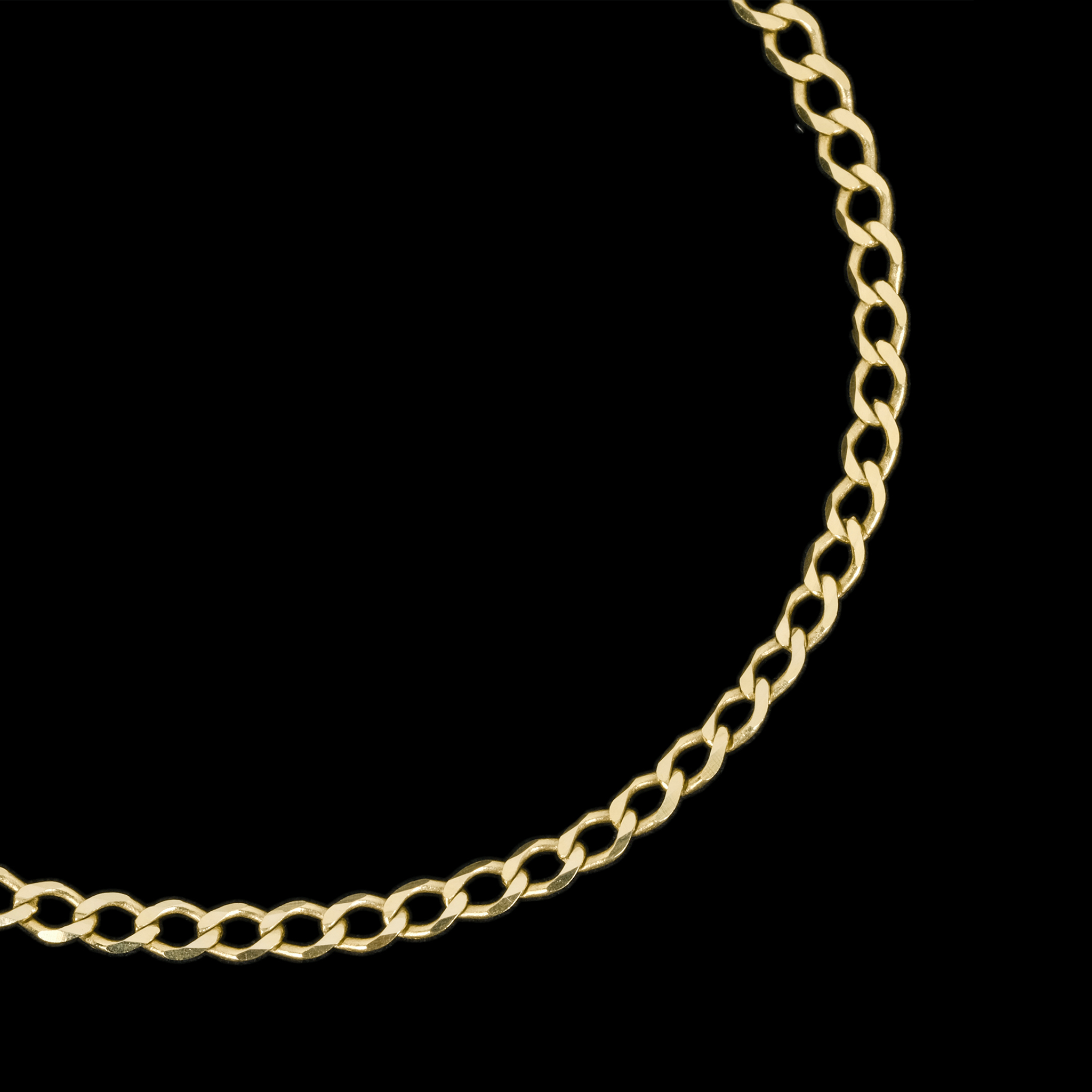 Curb 3mm (Solid Gold) Chain