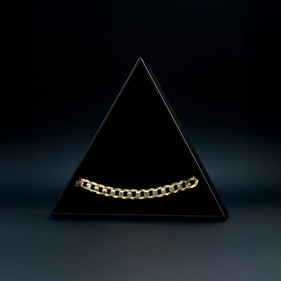 Curb 8mm (Solid Gold) Bracelet