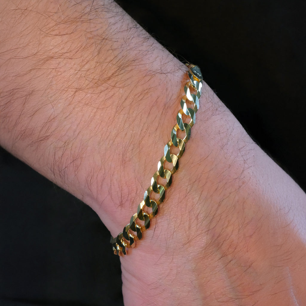 Curb 8mm (Solid Gold) Bracelet