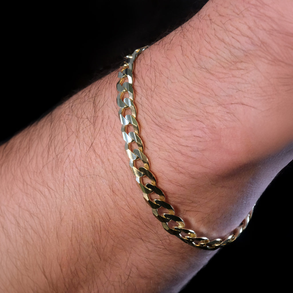 Curb 8mm (Solid Gold) Bracelet