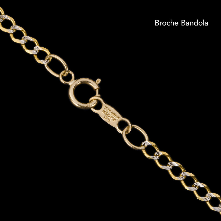 Curb Pavé 3mm (Solid Gold) Bracelet