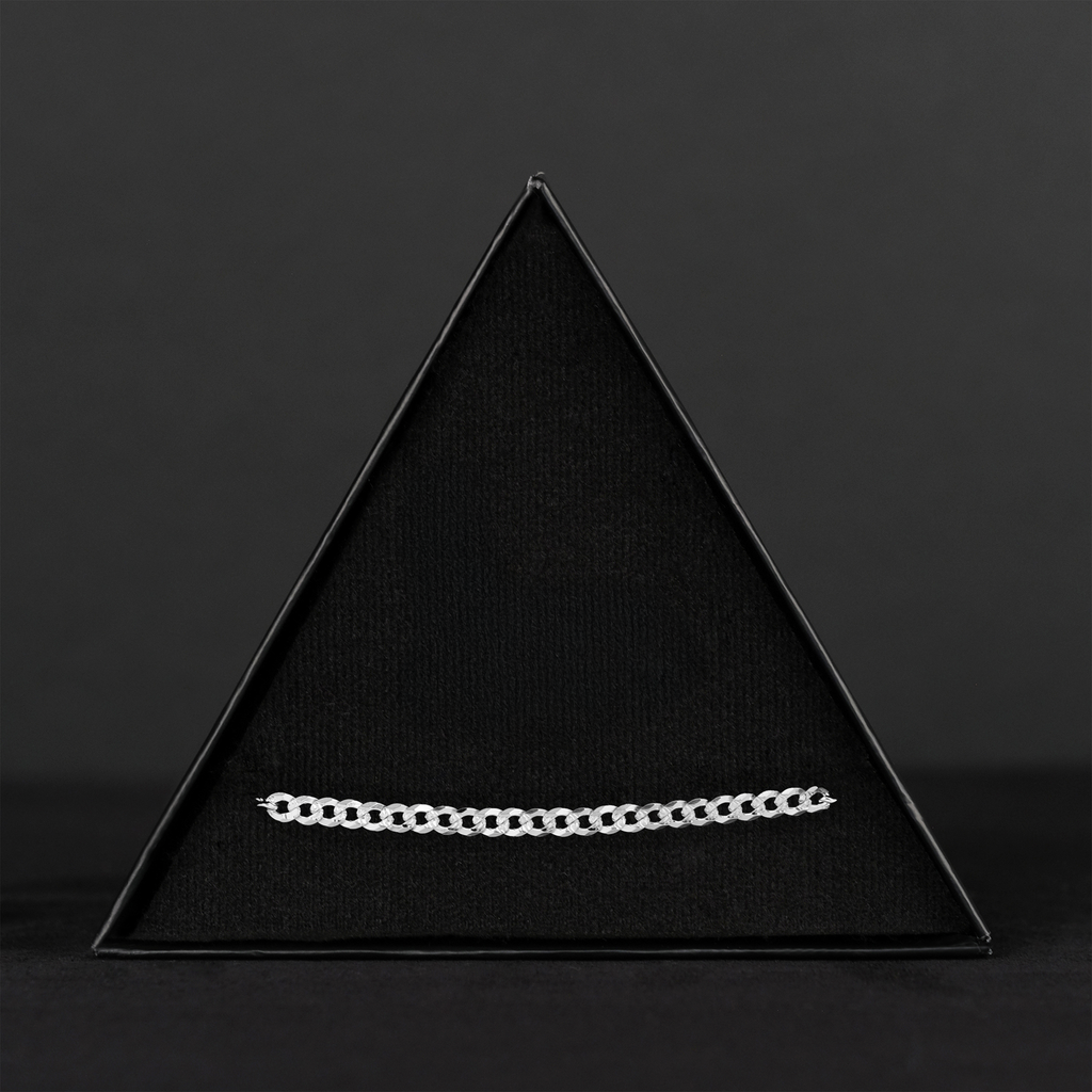 Curb Zegrinada 4mm (Silver) Bracelet