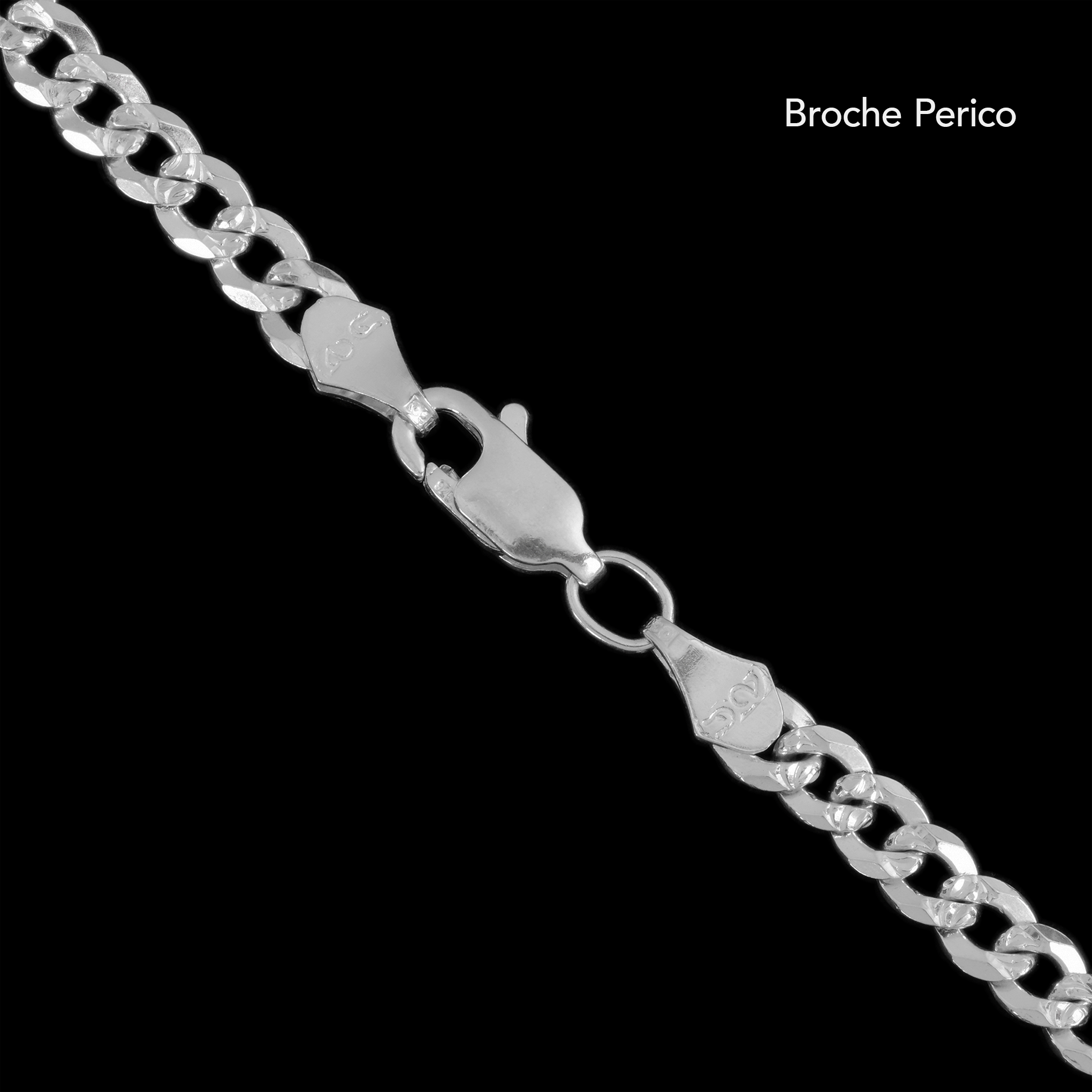 Curb Zegrinada 4mm (Silver) Bracelet