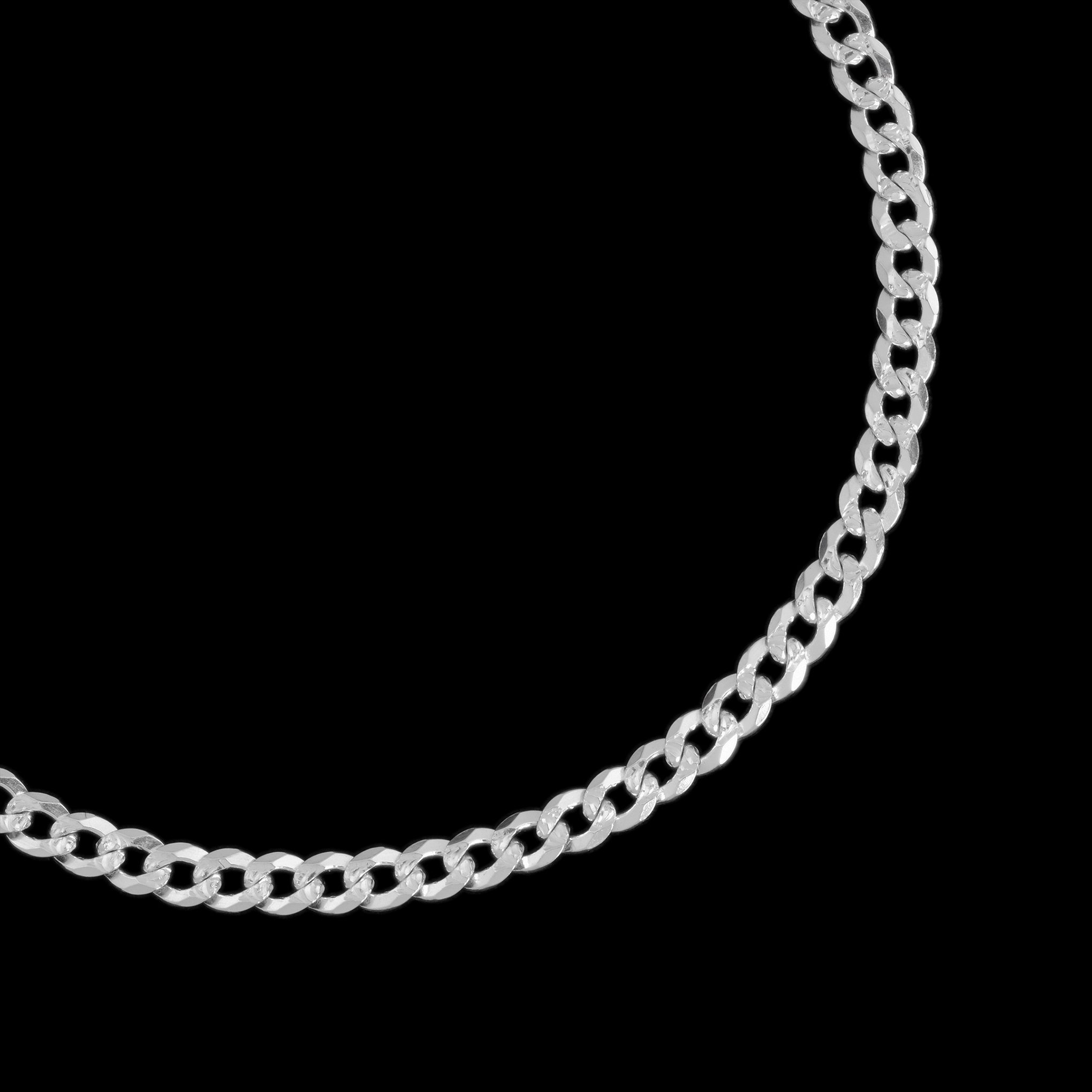 Curb Zegrinada 4mm (Silver) Bracelet