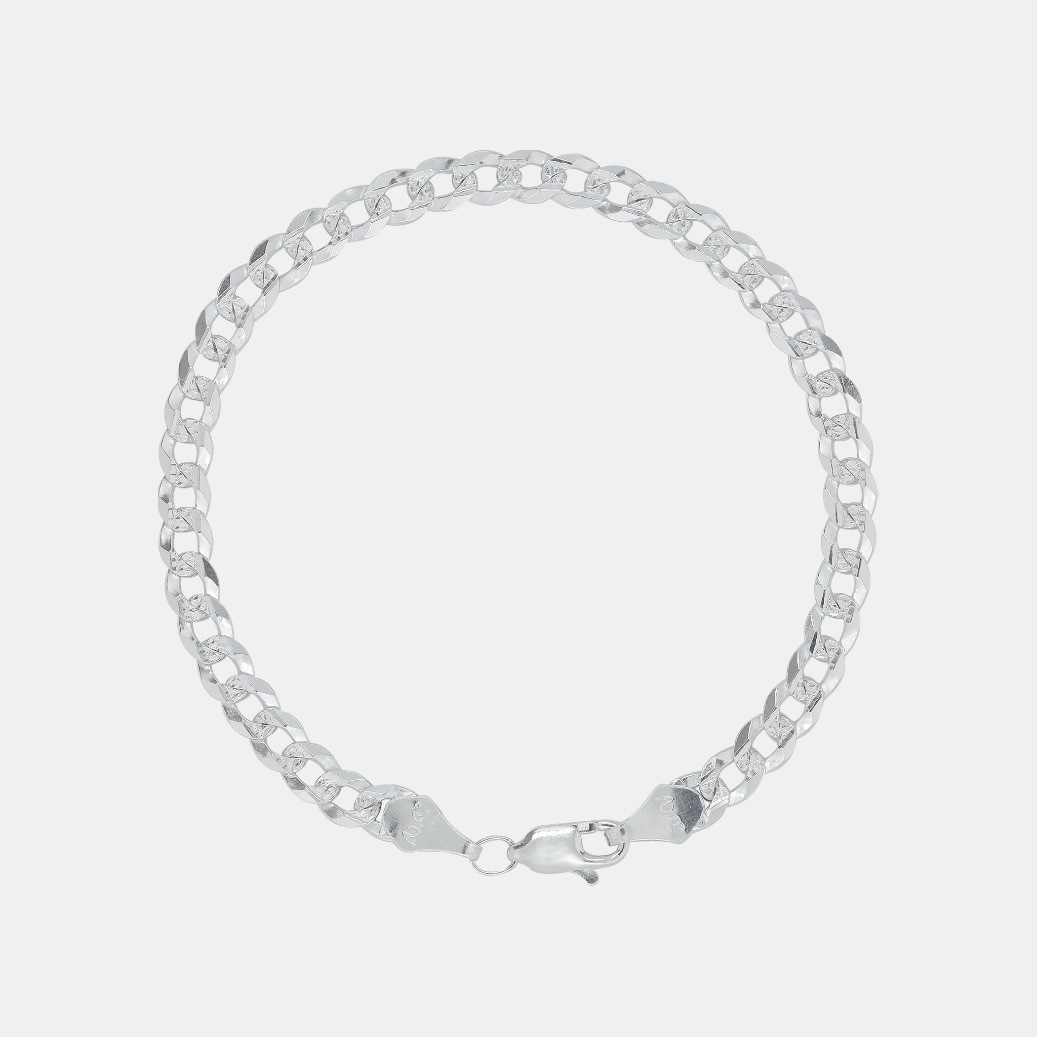 Curb Zegrinada 4mm (Silver) Bracelet