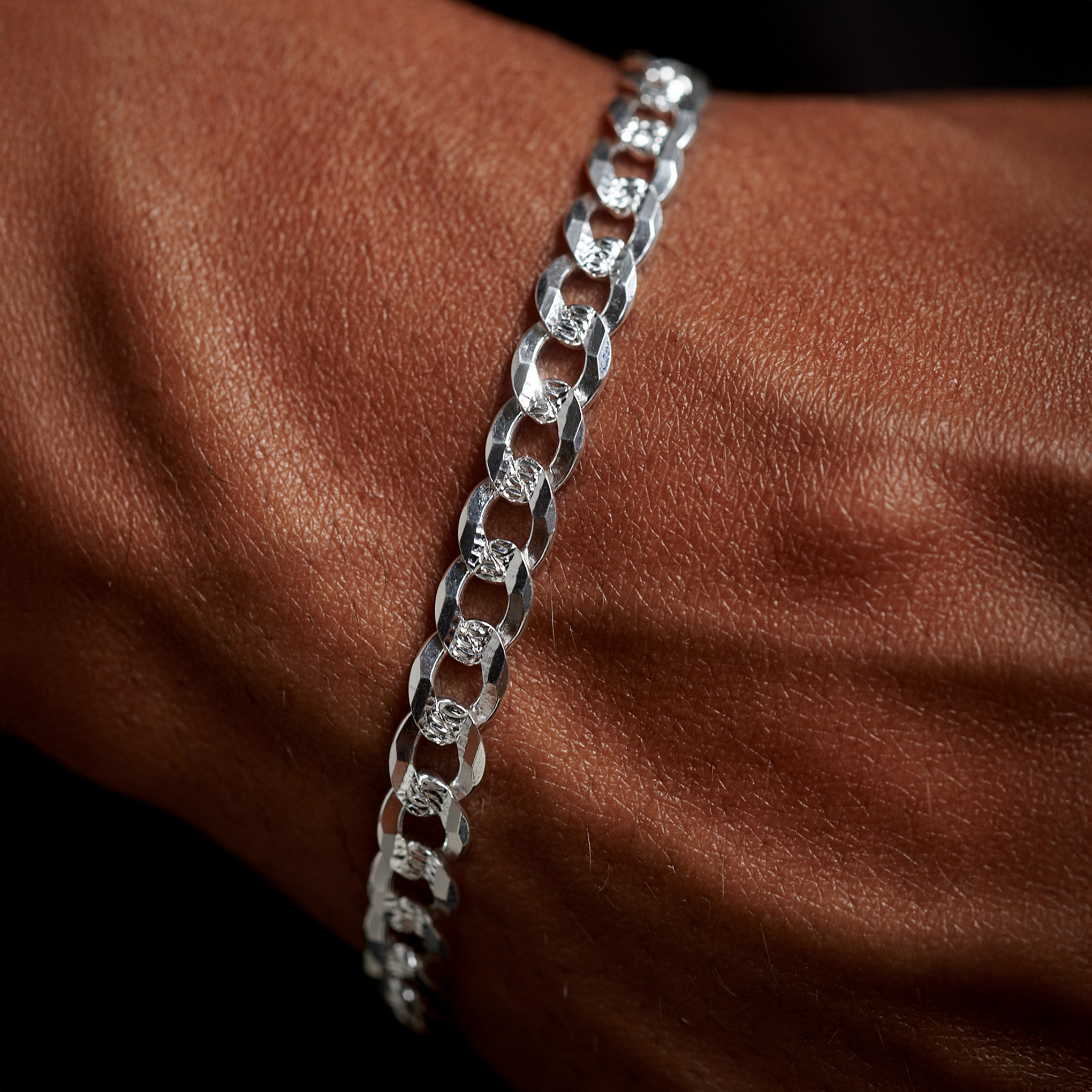 Curb Zegrinada 6mm (Silver) Bracelet