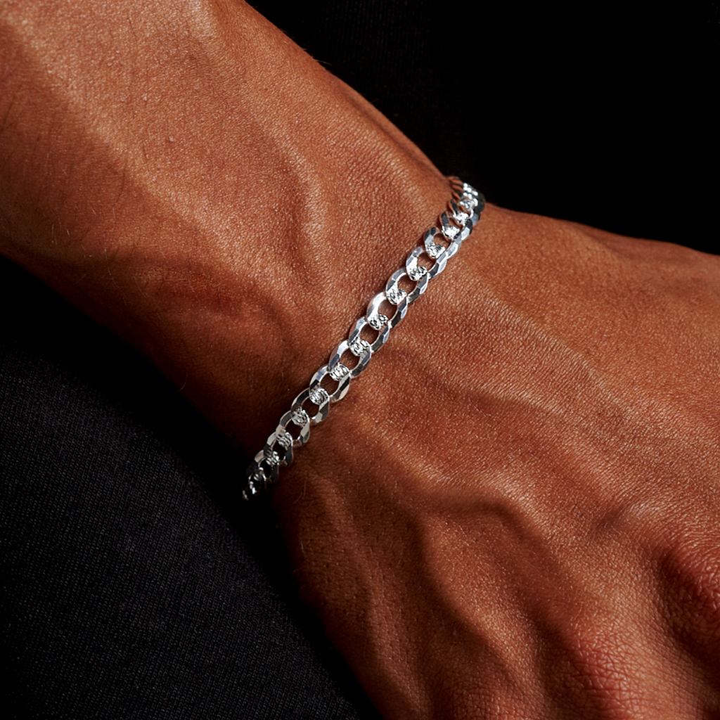 Curb Zegrinada 6mm (Silver) Bracelet