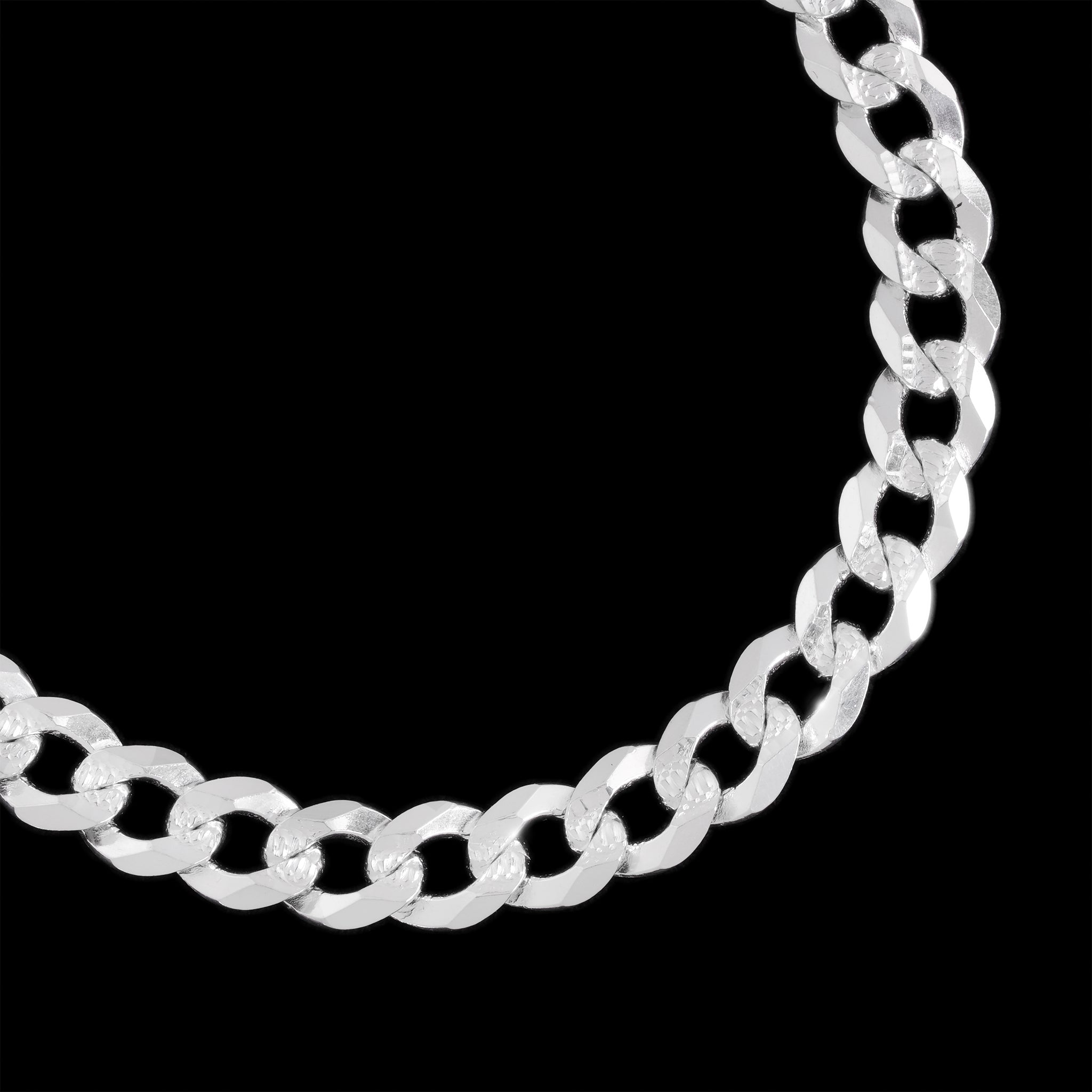 Curb Zegrinada 8mm (Silver) Chain