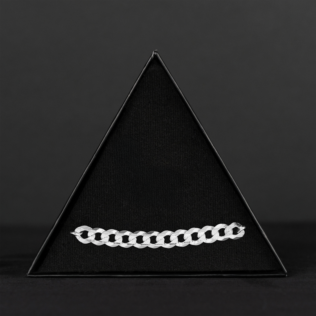 Curb Zegrinada 8mm (Silver) Bracelet