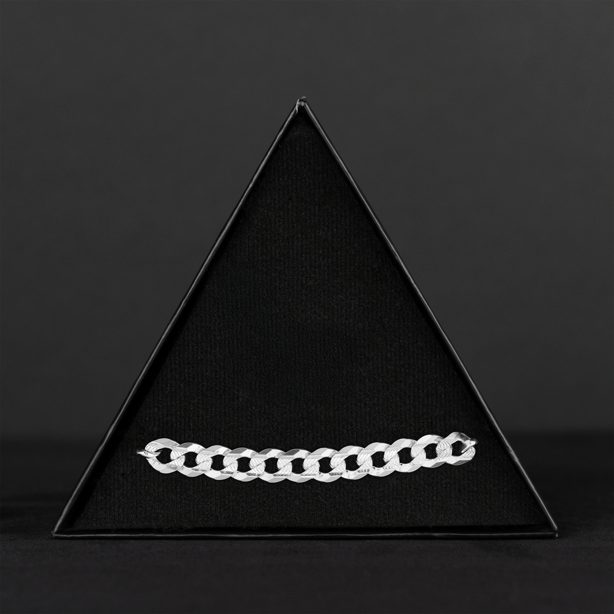 Curb Zegrinada 8mm (Silver) Bracelet