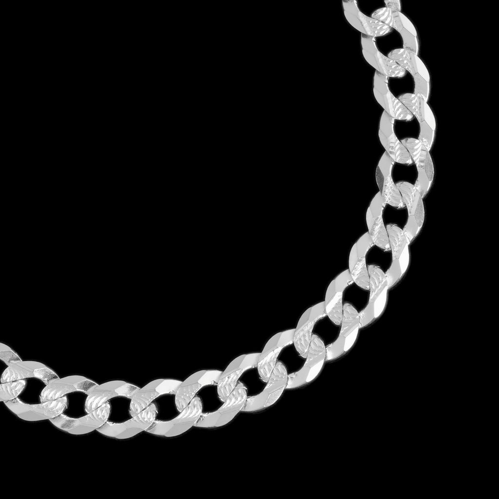 Curb Zegrinada 8mm (Silver) Bracelet