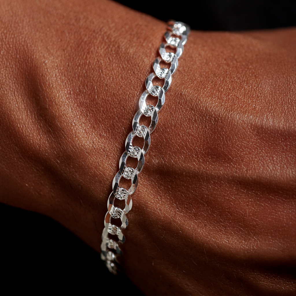 Curb Zegrinada 8mm (Silver) Bracelet
