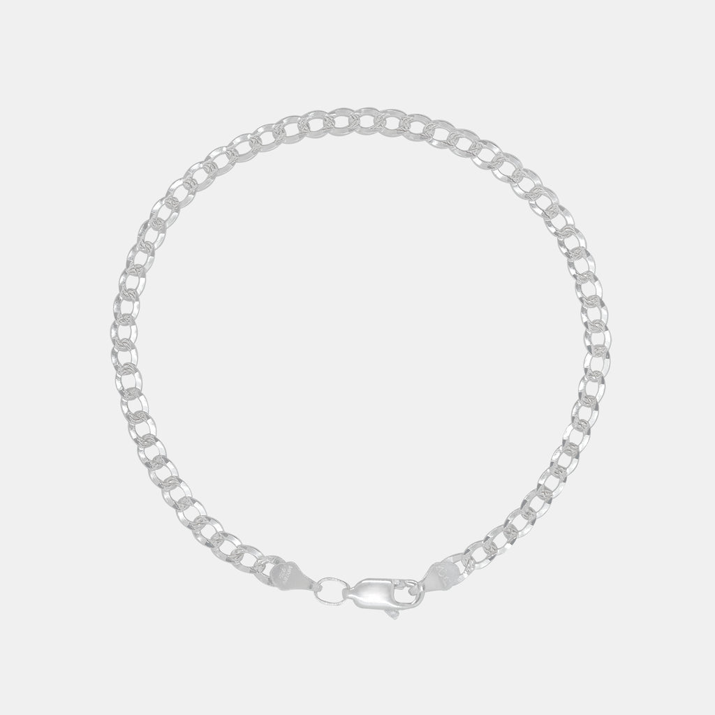 Curb Zegrinada 4mm (Silver) Bracelet