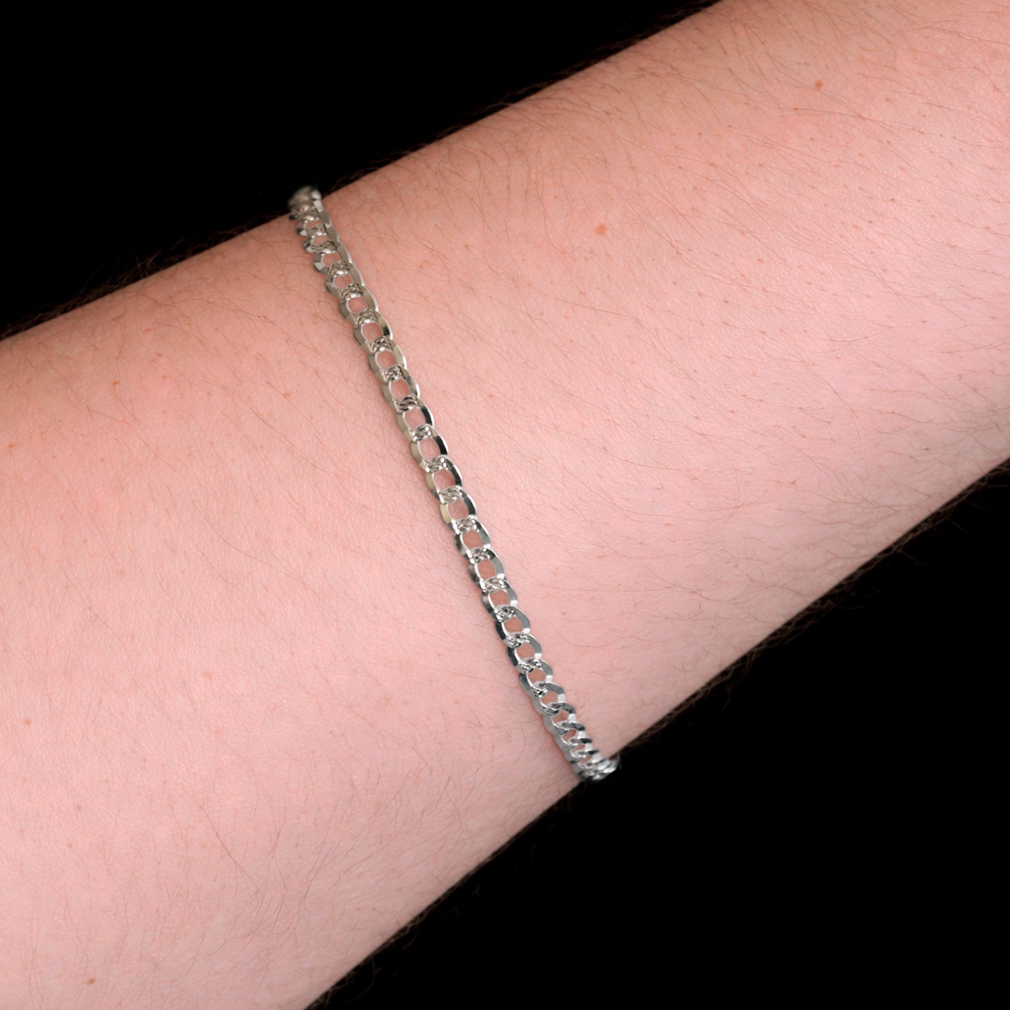 Curb Zegrinada 4mm (Silver) Bracelet
