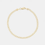 Curb 3mm (Solid Gold) Bracelet