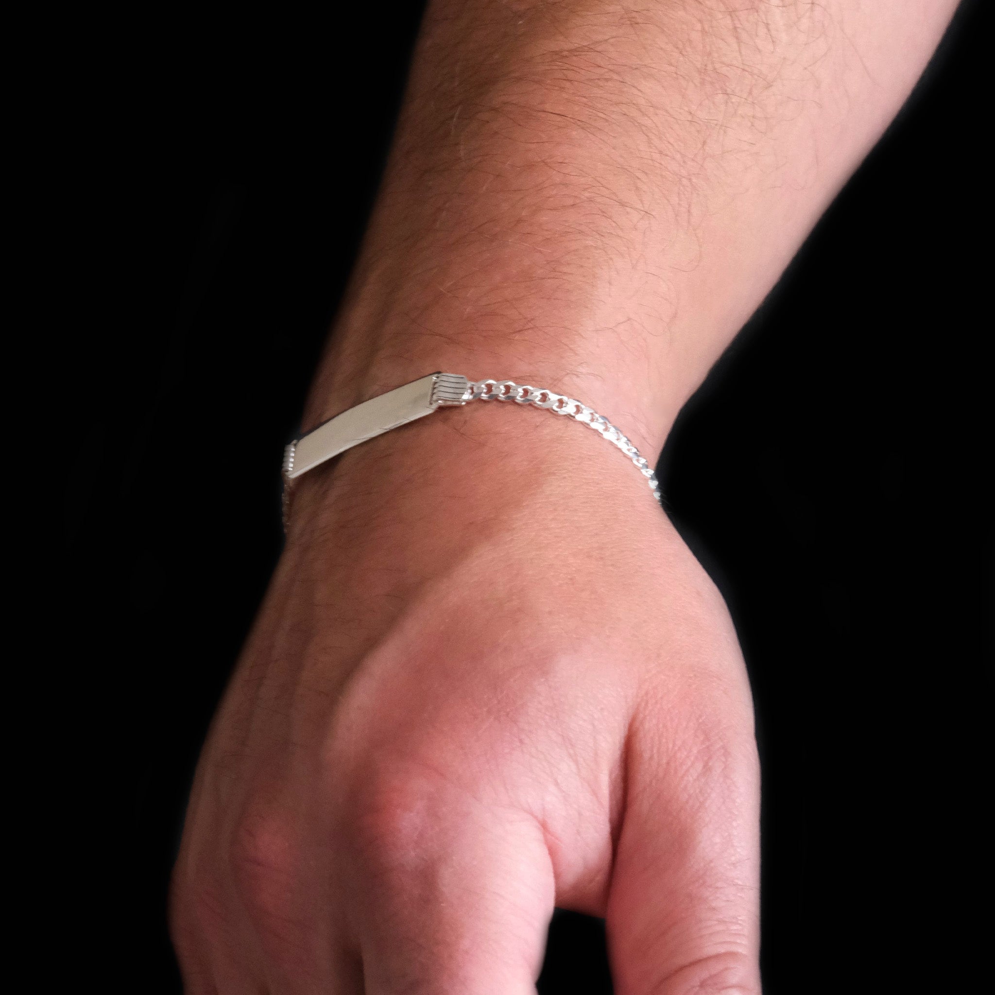 Curb 4mm (7mm Silver Plate) Slave