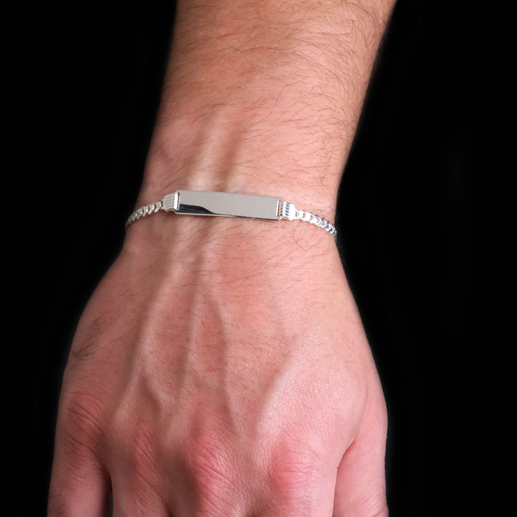 Curb 4mm (7mm Silver Plate) Slave