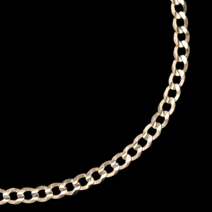 Curb 4mm (Solid Gold) Bracelet