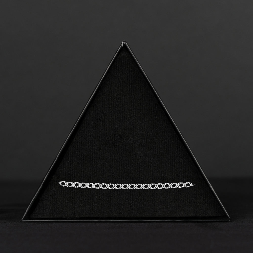 Double Rhombus 3mm (Silver) Bracelet