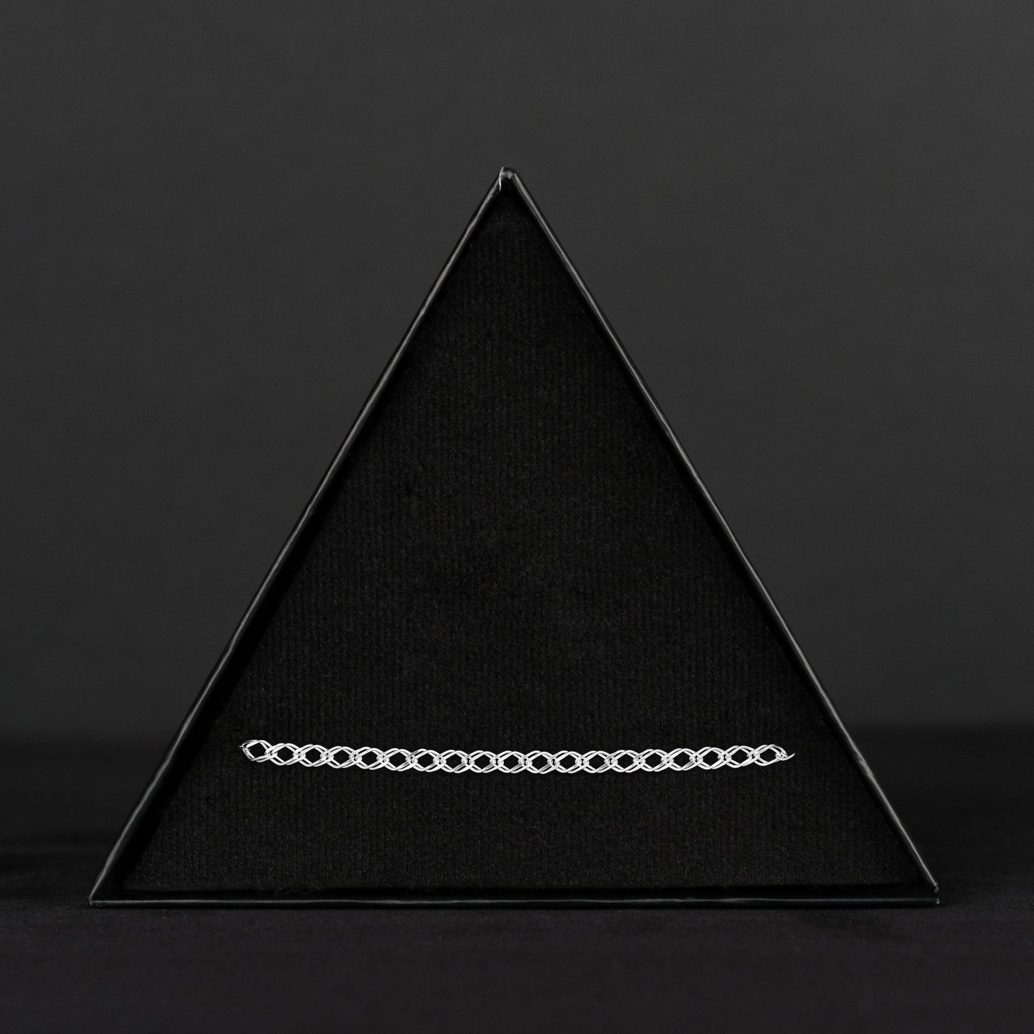 Double Rhombus 3mm (Silver) Bracelet