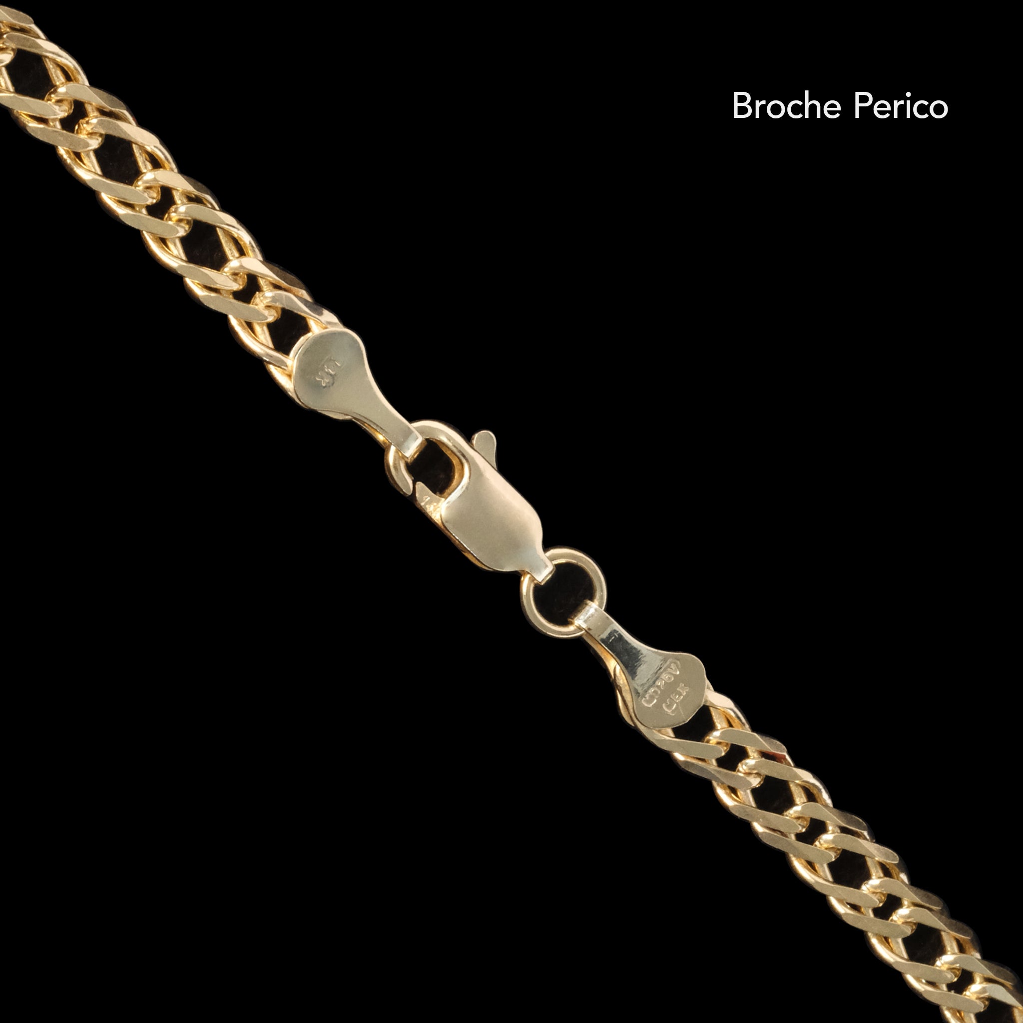 Double Rhombus 4mm (Solid Gold) Bracelet