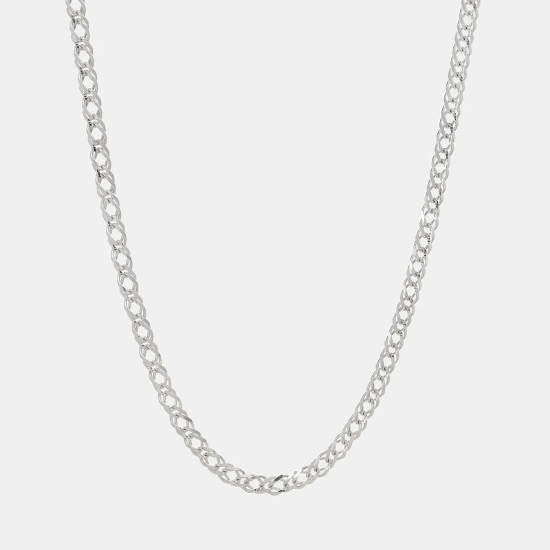 Double Rhombus Zegrin Chain 5mm Silver