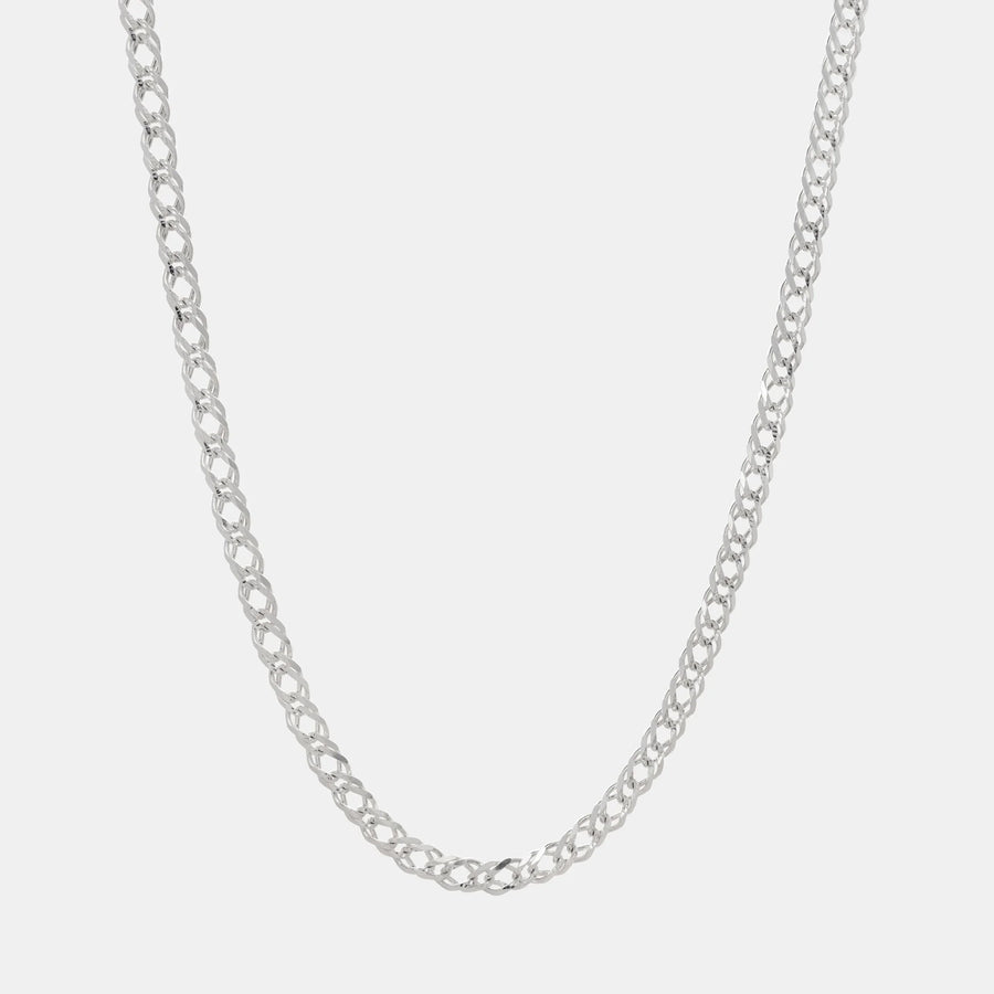 Double Rhombus Zegrin Chain 5mm Silver