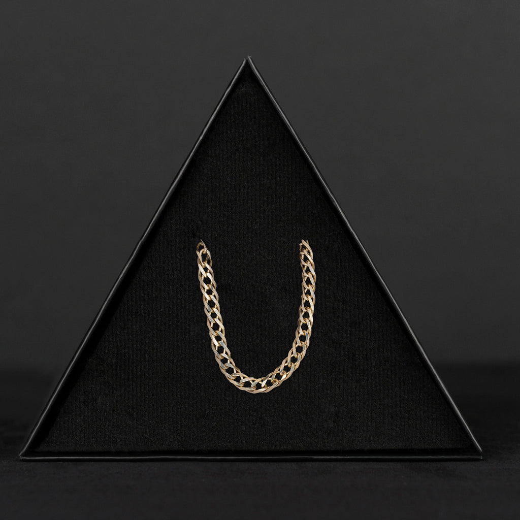 Double Rhombus 4mm (Solid Gold) Chain