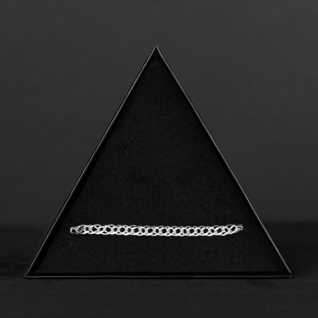 Double Rhombus Zegrinada 5mm (Silver) Bracelet