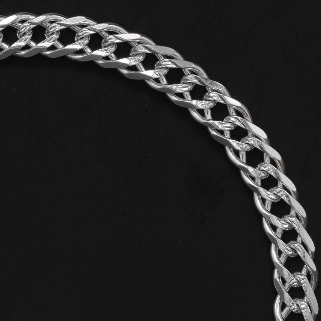 Double Rhombus Zegrinada 5mm (Silver) Bracelet