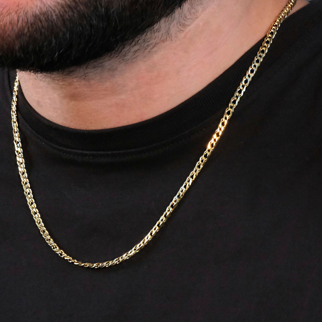 Double Rhombus 4mm (Solid Gold) Chain