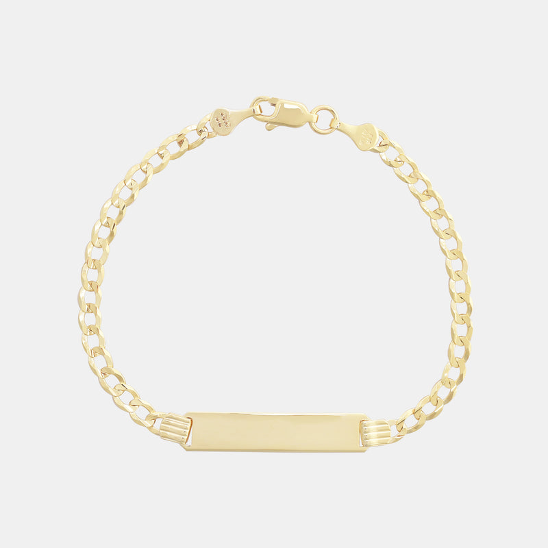 Curb Chain 3mm Solid Gold Plate 5mm