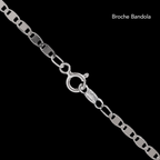 Mirror 2 mm (Silver) Chain