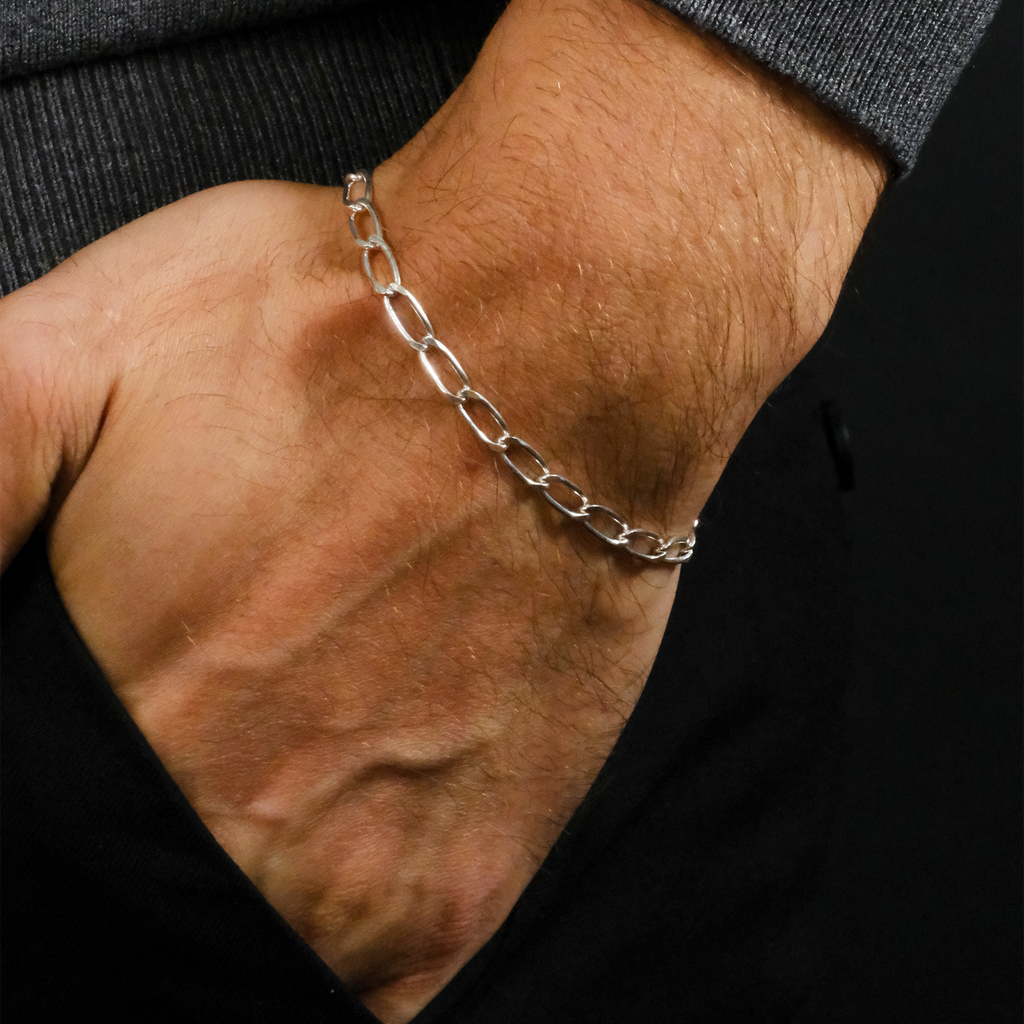 Figaro 0X1 Light 5mm (Silver) Bracelet