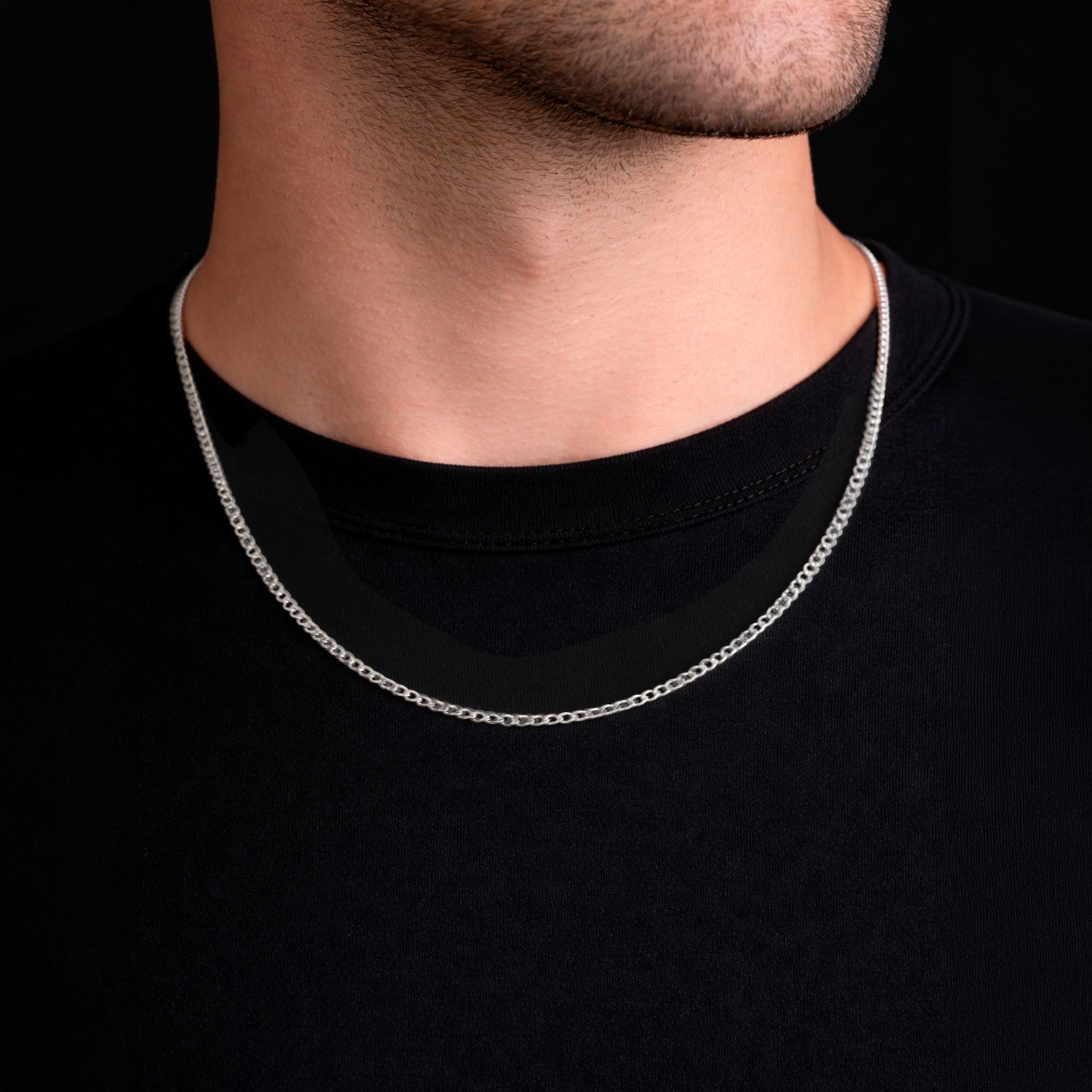 Figaro 1x0.3mm (Silver) Chain
