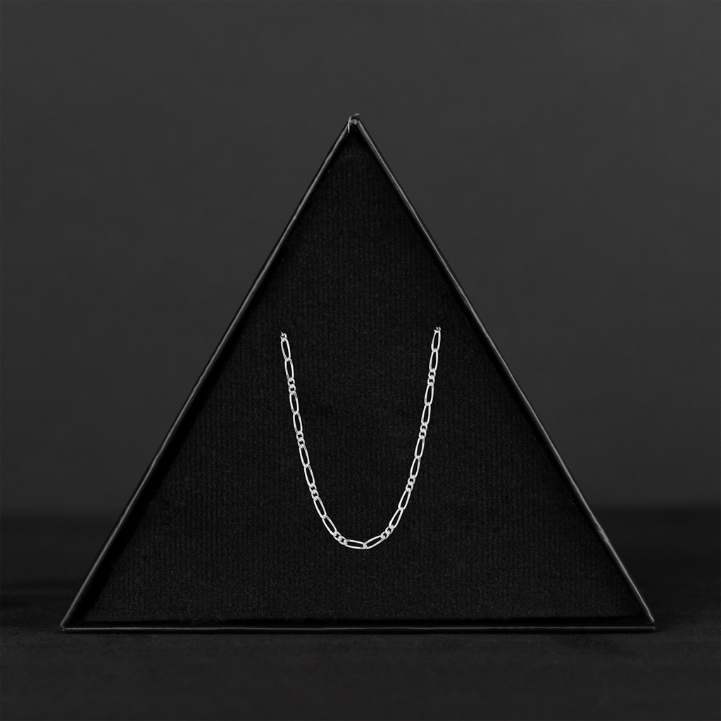 Figaro 2X2 (Silver) Chain