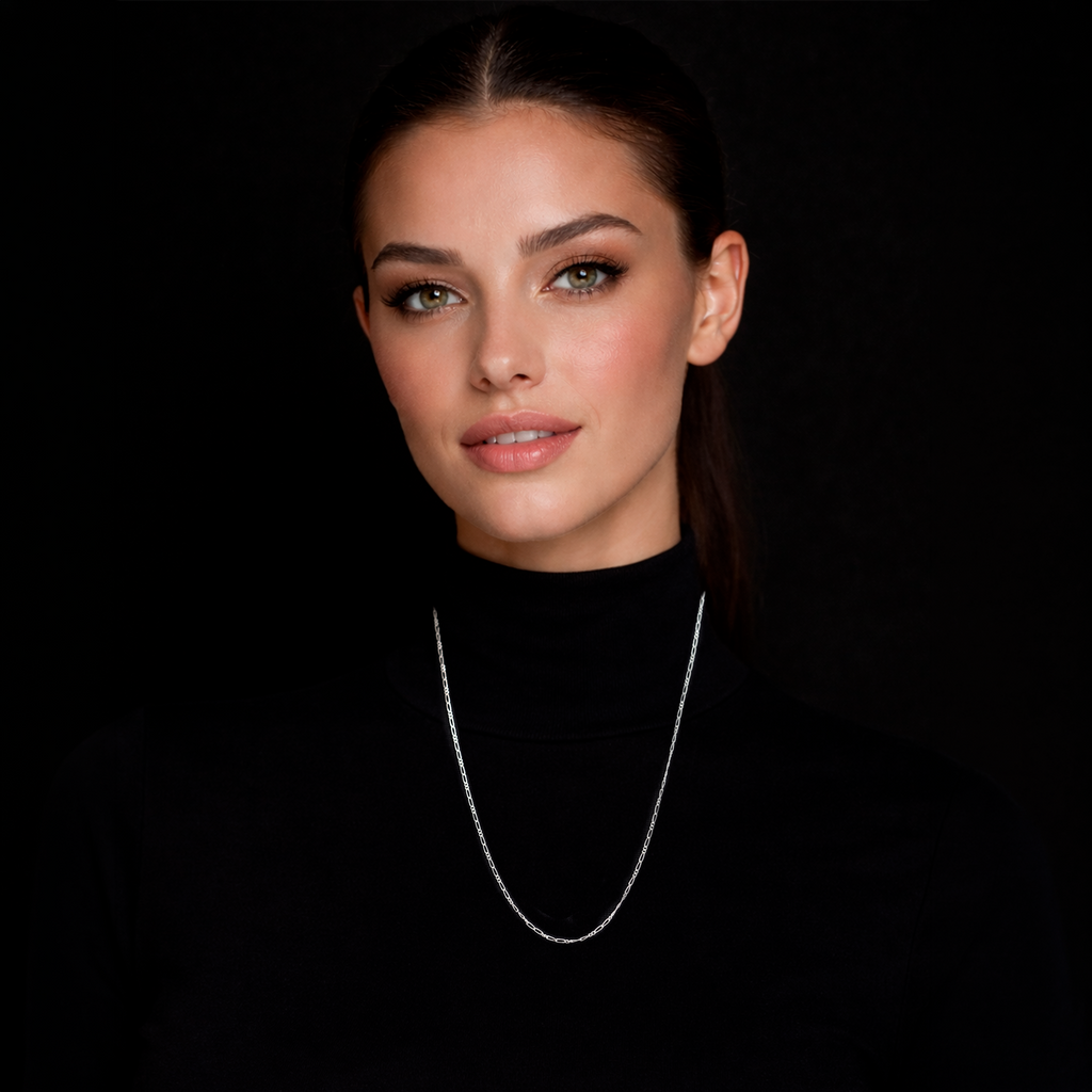 Figaro 2X2 (Silver) Chain