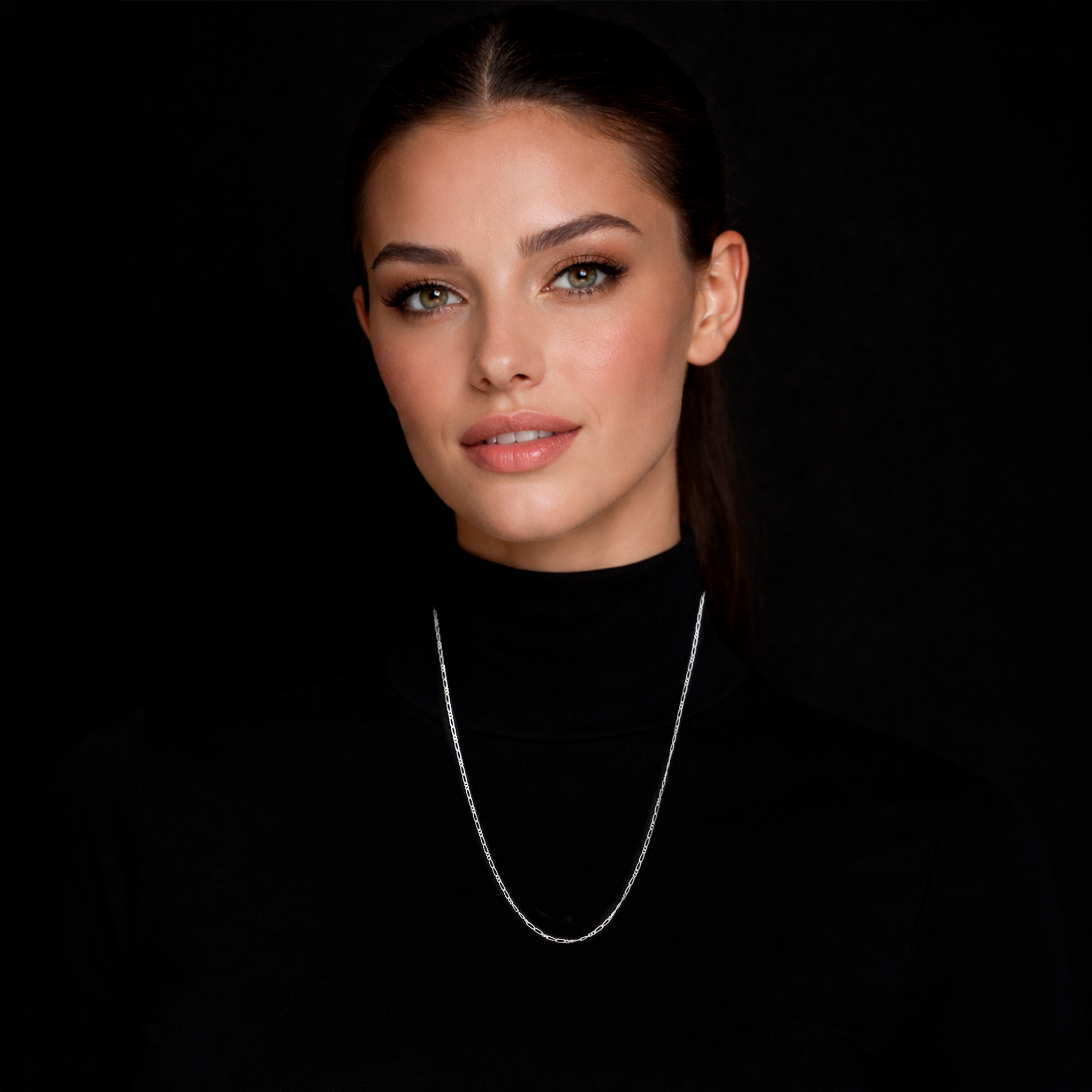 Figaro 2X2 (Silver) Chain