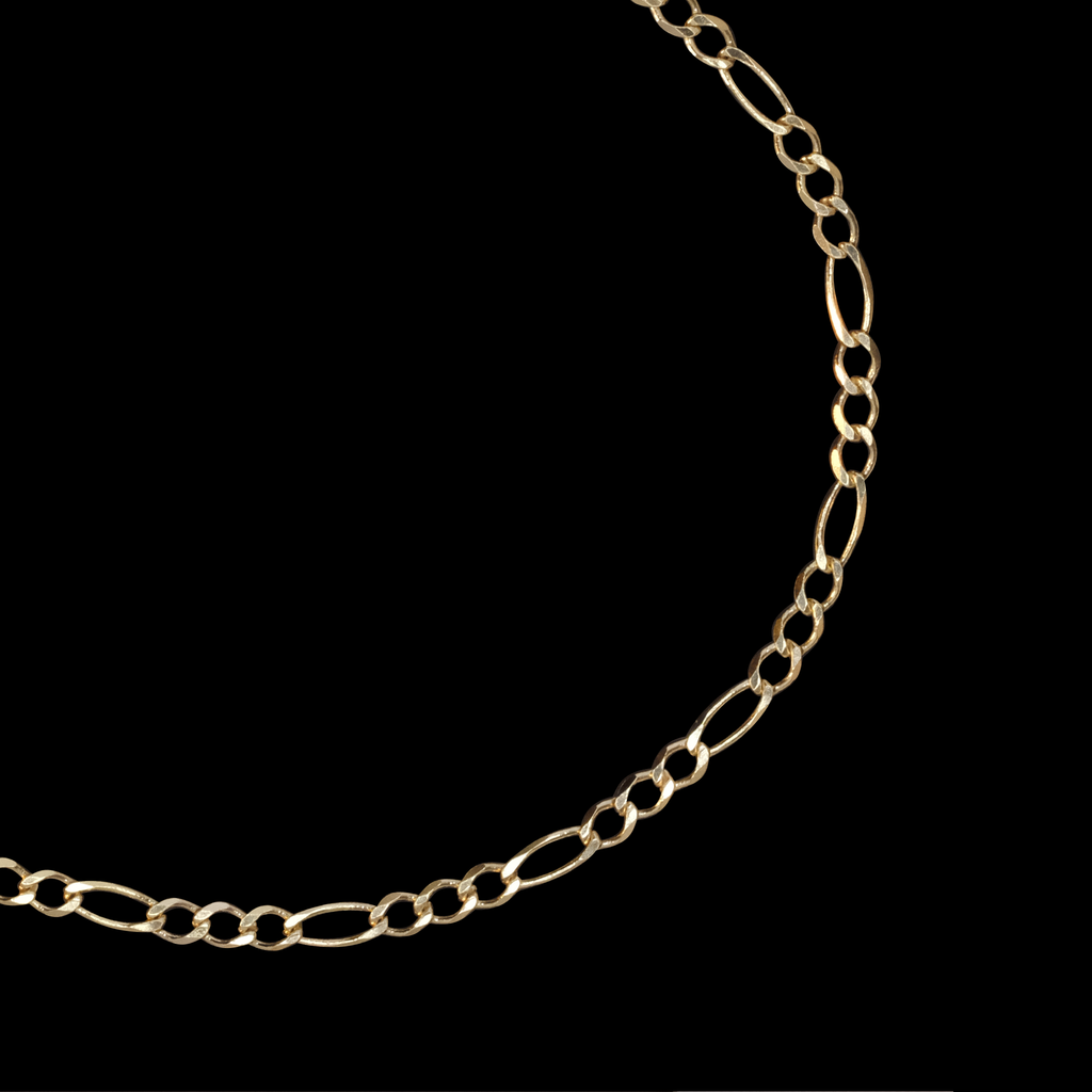 Figaro 3X1 2.5mm (Solid Gold) Chain