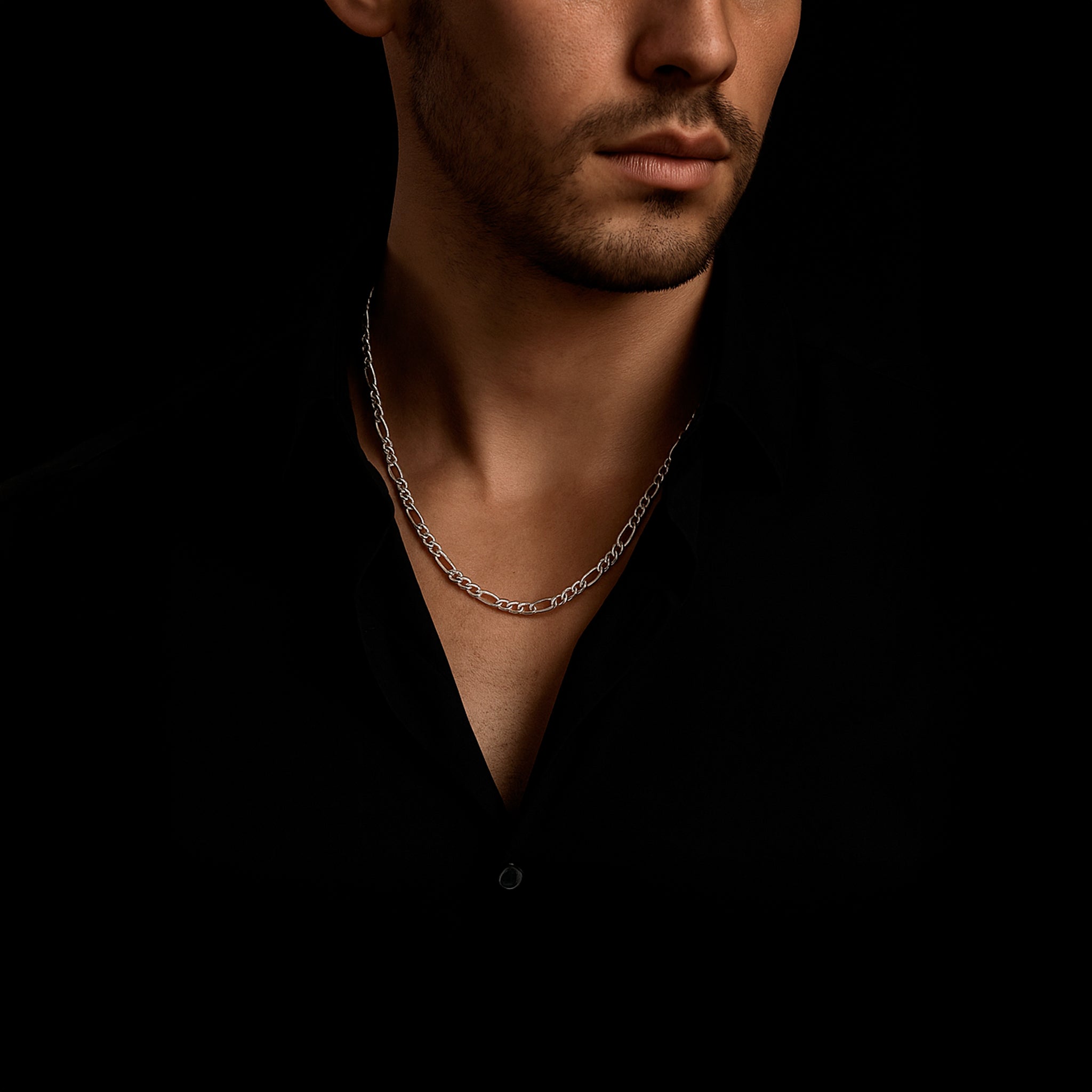 Figaro 3X1 4mm (Silver) Chain