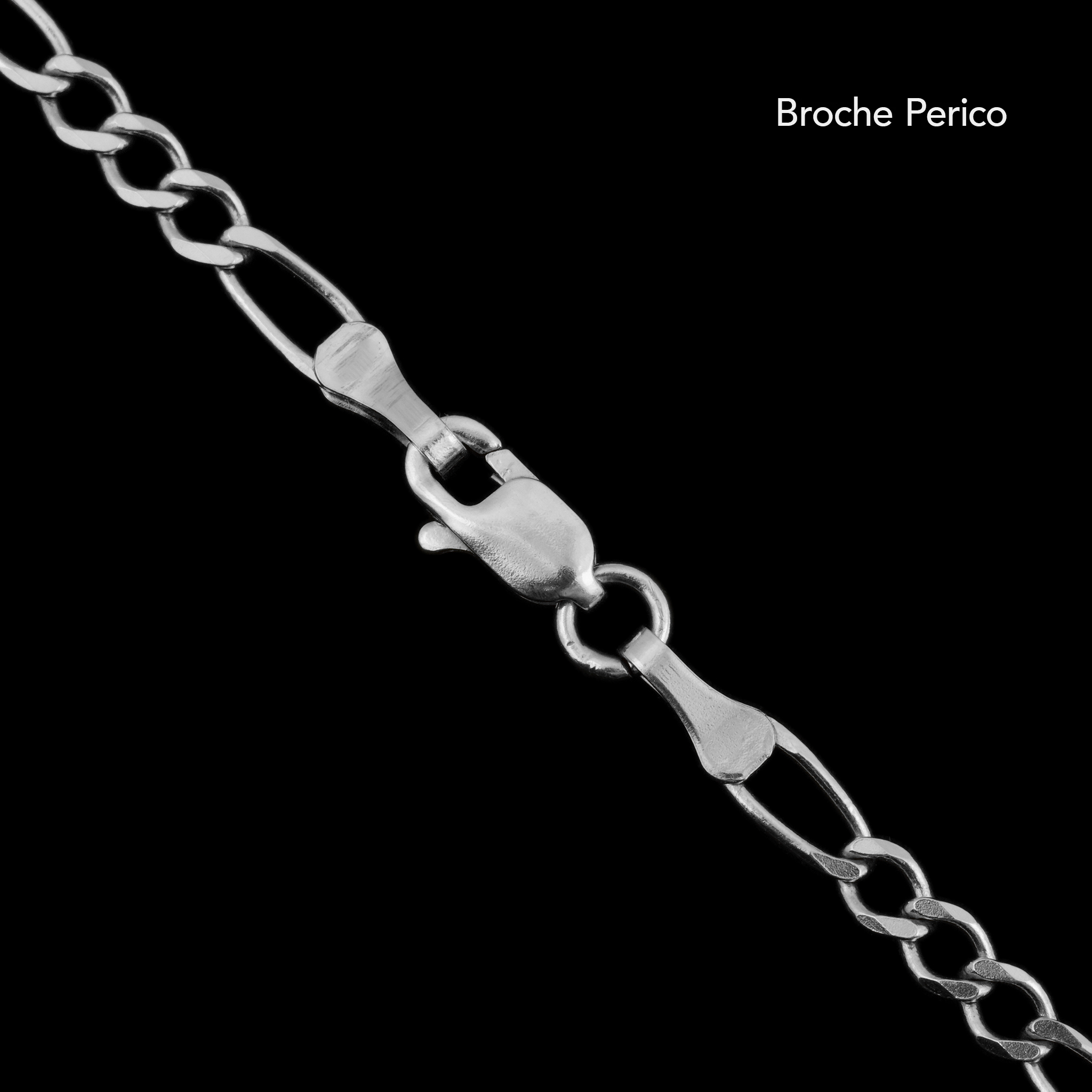 Figaro 3x1 2mm (Silver) Chain
