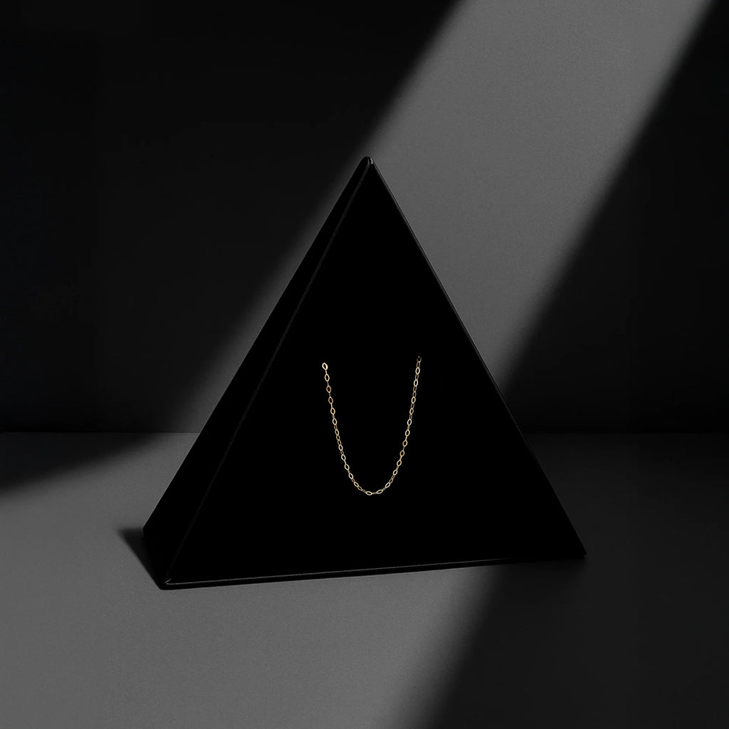 Figaro 3X1 2.5mm (Solid Gold) Chain