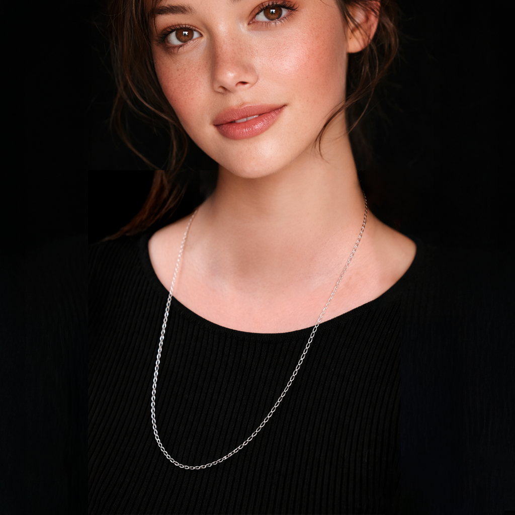 Forged Figaro (Silver) Chain