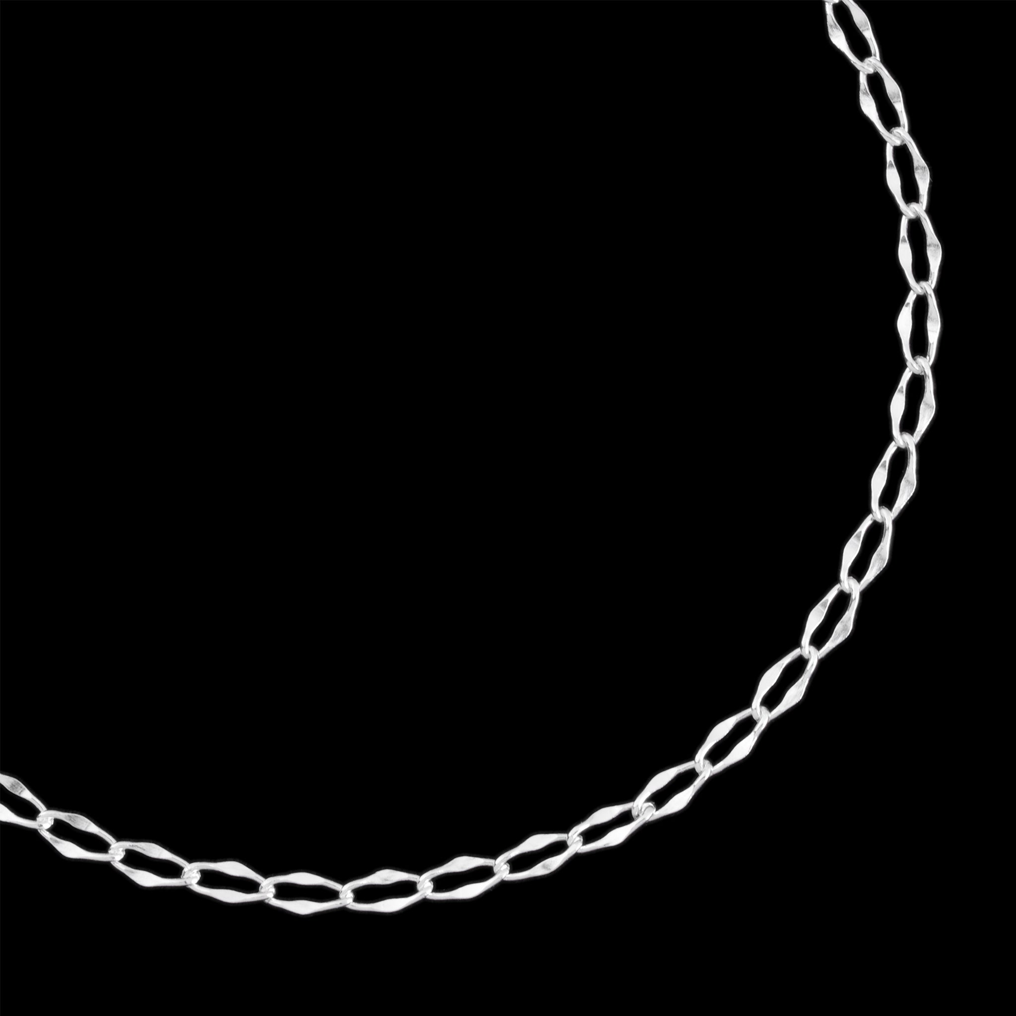 Figaro Forged (Silver) Bracelet