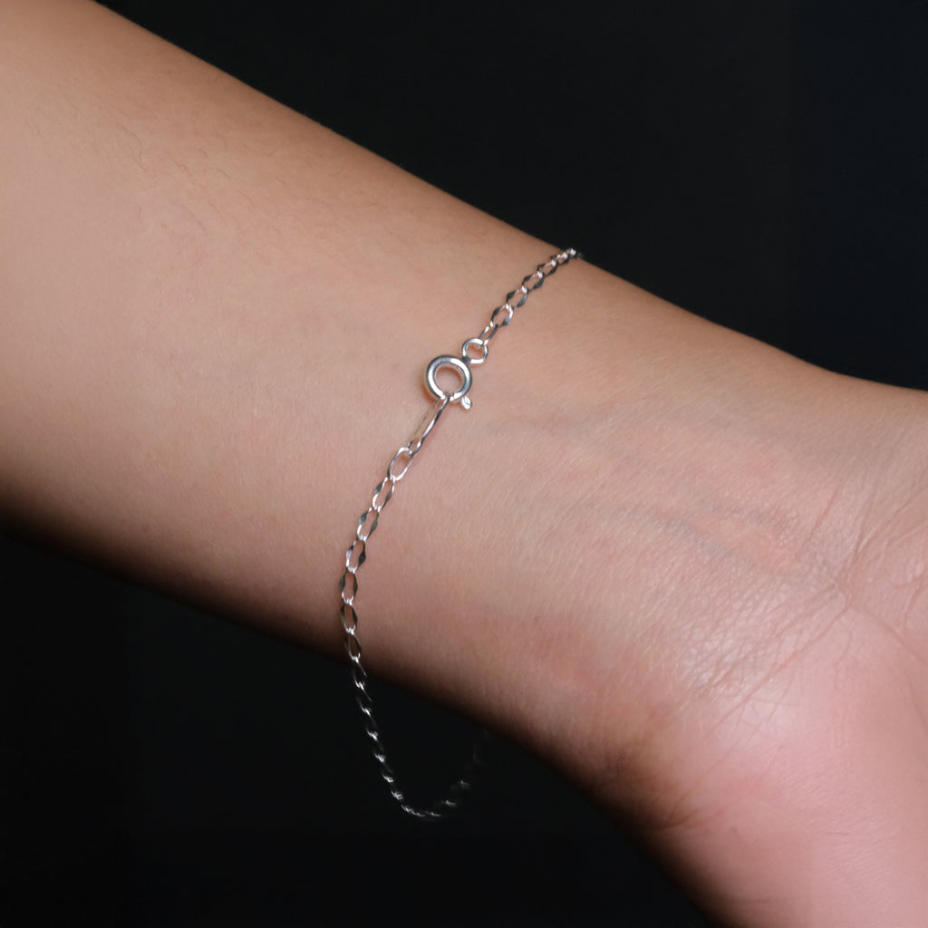 Figaro Forged (Silver) Bracelet