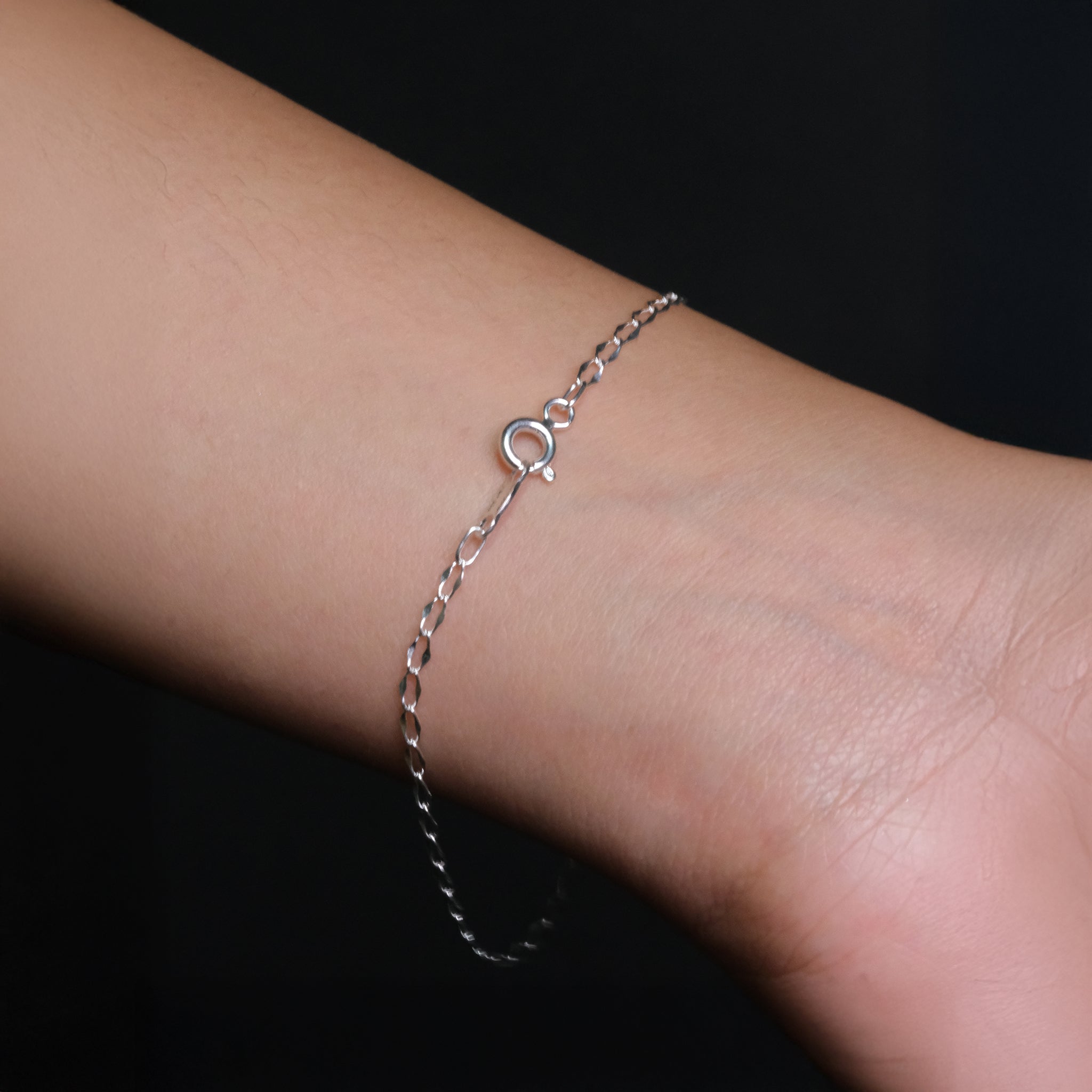 Figaro Forged (Silver) Bracelet