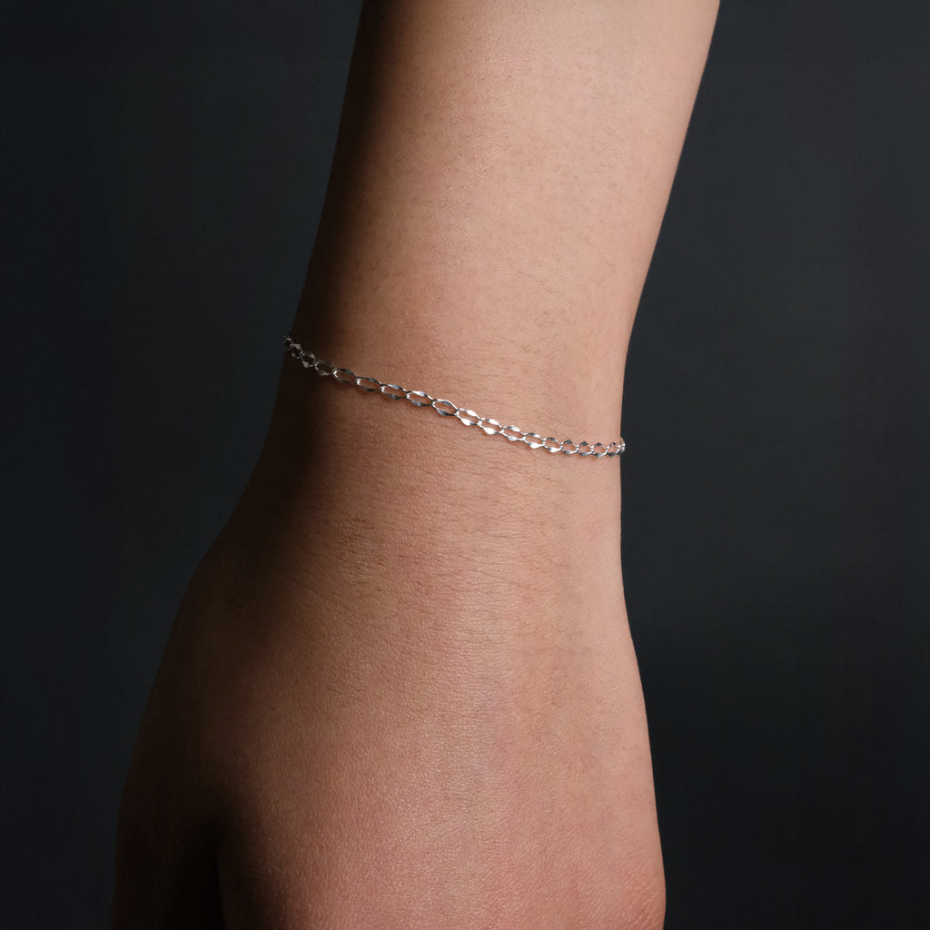 Figaro Forged (Silver) Bracelet